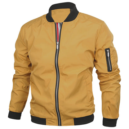 Herren Bomberjacke Leicht Modern Slim Fit