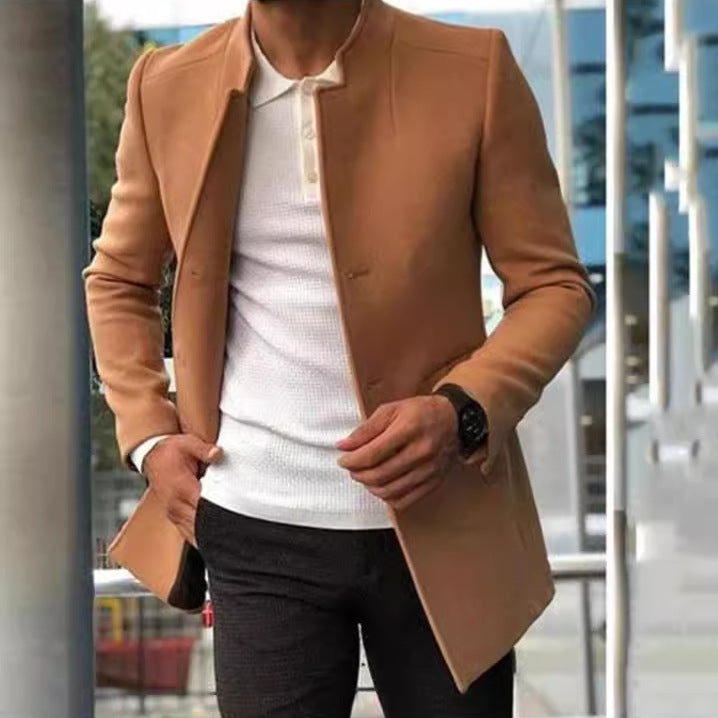 Herren Steppjacke Modern Schnitt Hochgeschlossen Elegant - BerlinGlamour