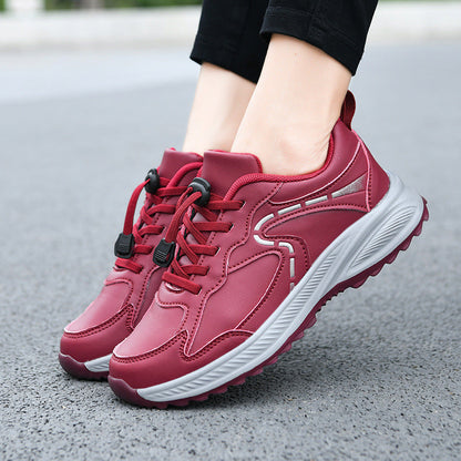 Damen Sport Schuhe Schnellverschluss Polster Sohle Bequem