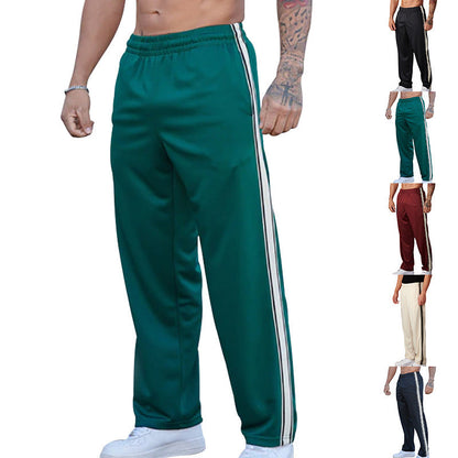 Herren Freizeithose Sportlich mit Streifen - BerlinGlamour