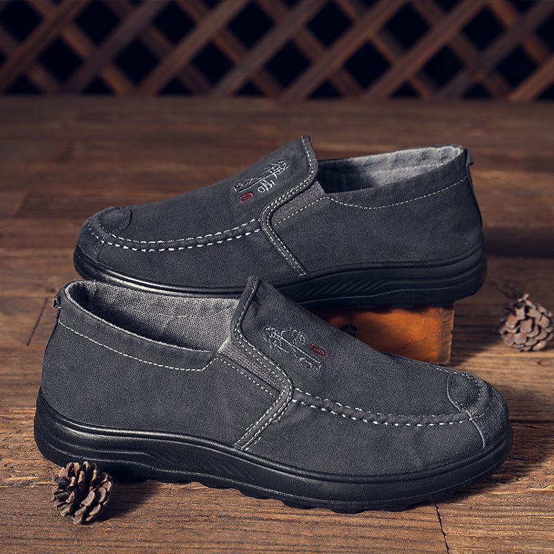 Herren Slipper Wildleder Bequem Komfortschuhe