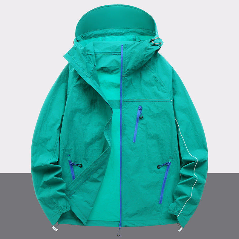 Herren Outdoor-Jacke wasserabweisend mit Reißverschlusstaschen