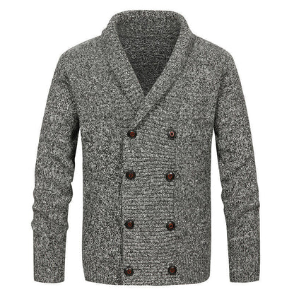 Herren Strickjacke Modern Schalkragen Dekorativ