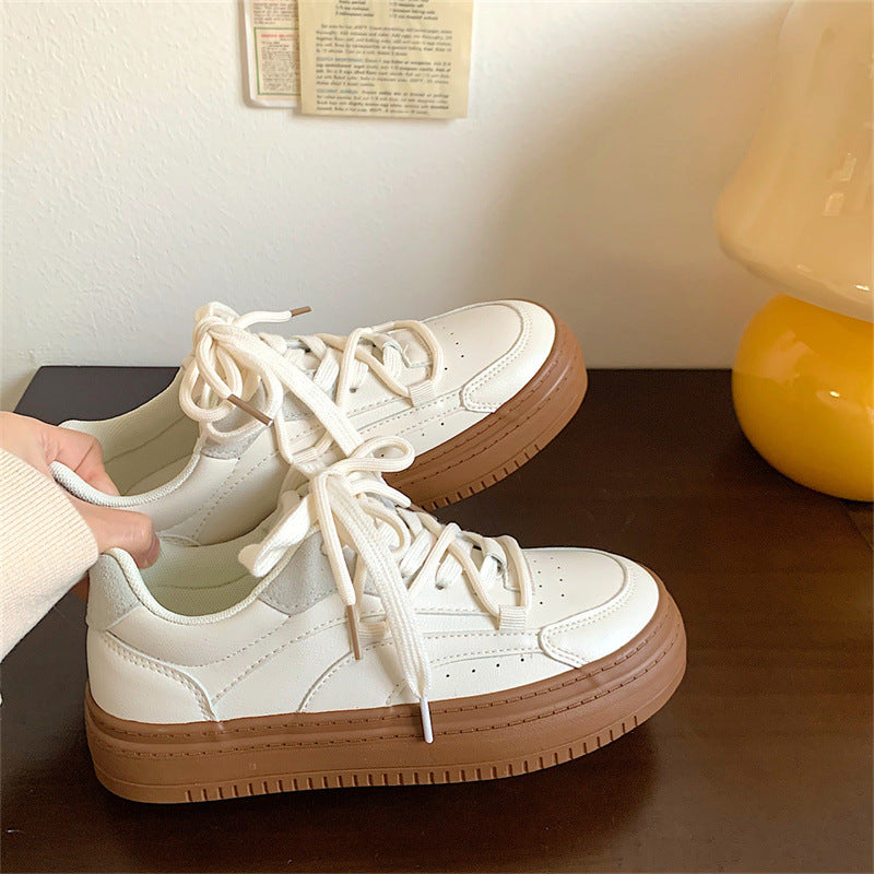 Damen Sneaker Plattformschuhe Bequem mit weicher Sohle