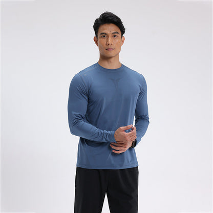 Herren Trainingsshirt Atmungsaktiv Langarm Sport