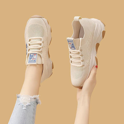 Damen Sportliche Sneaker Atmungsaktiv Flexibel Laufsohle