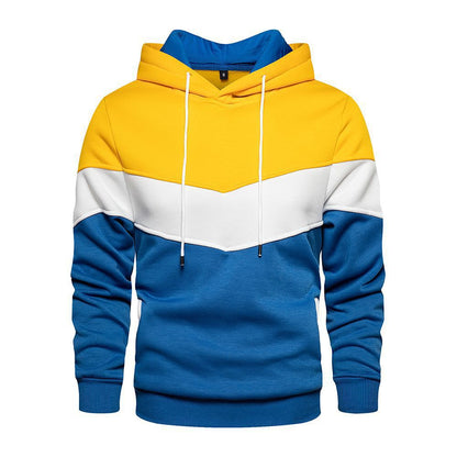 Herren Kapuzenpullover Modern mit Taschen und Farbblock