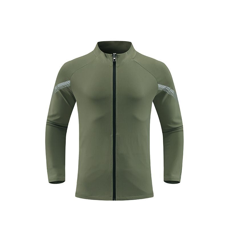 Herren Langarmjacke Sportlich Funktionaler Reißverschluss Waterproof