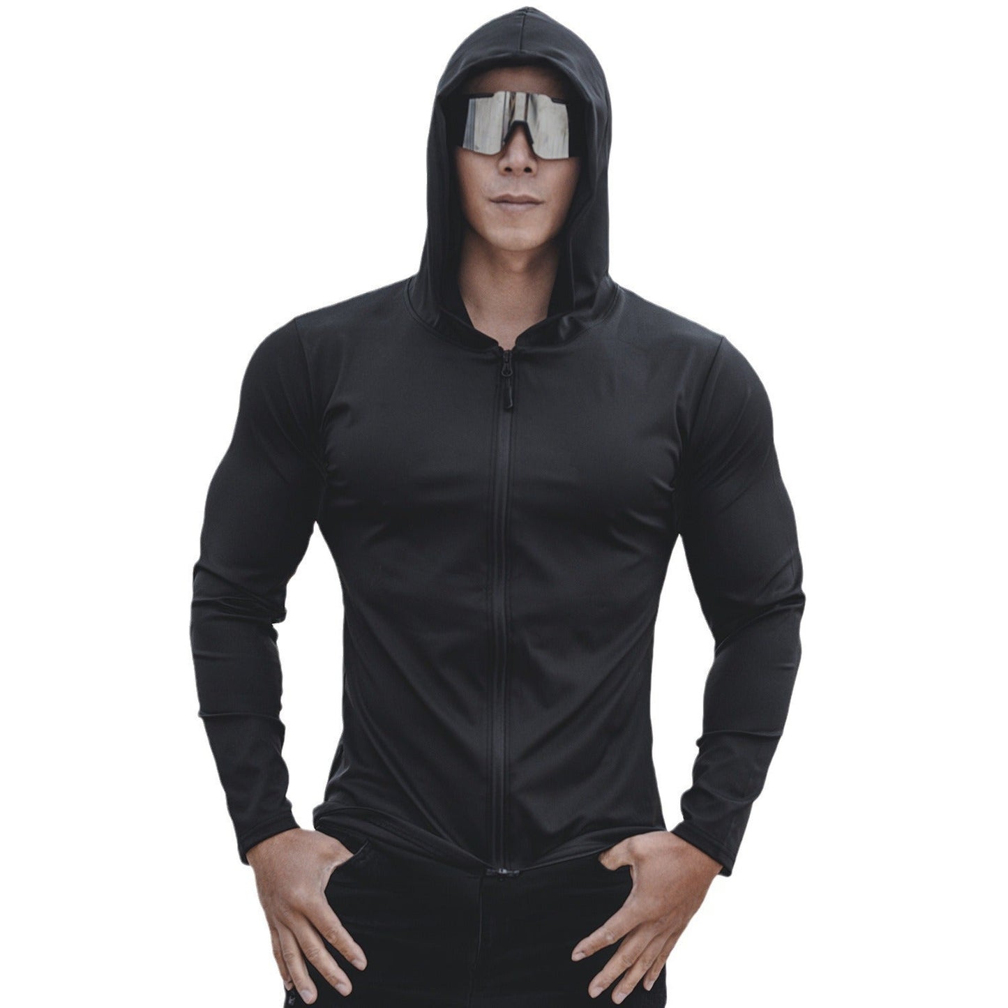 Herren Funktionsjacke Wasserdicht Sportlich mit Kapuze
