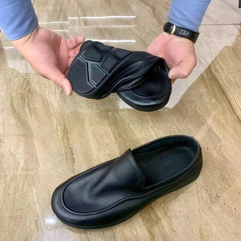 Damen Leder Slipper Elegantes Design Komfort Innensohle