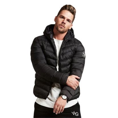 Herren Daunenjacke Leicht Wasserabweisend