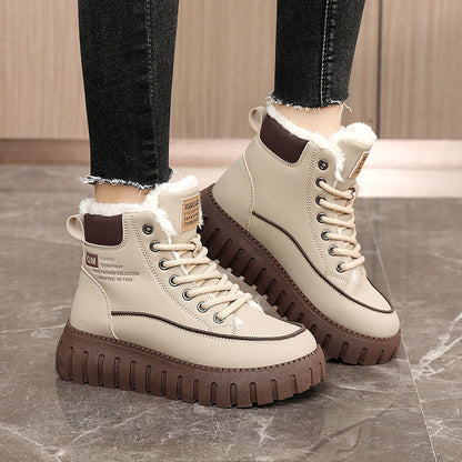 Damen Winterstiefel Warm Weich Innenfutter Wasserfest