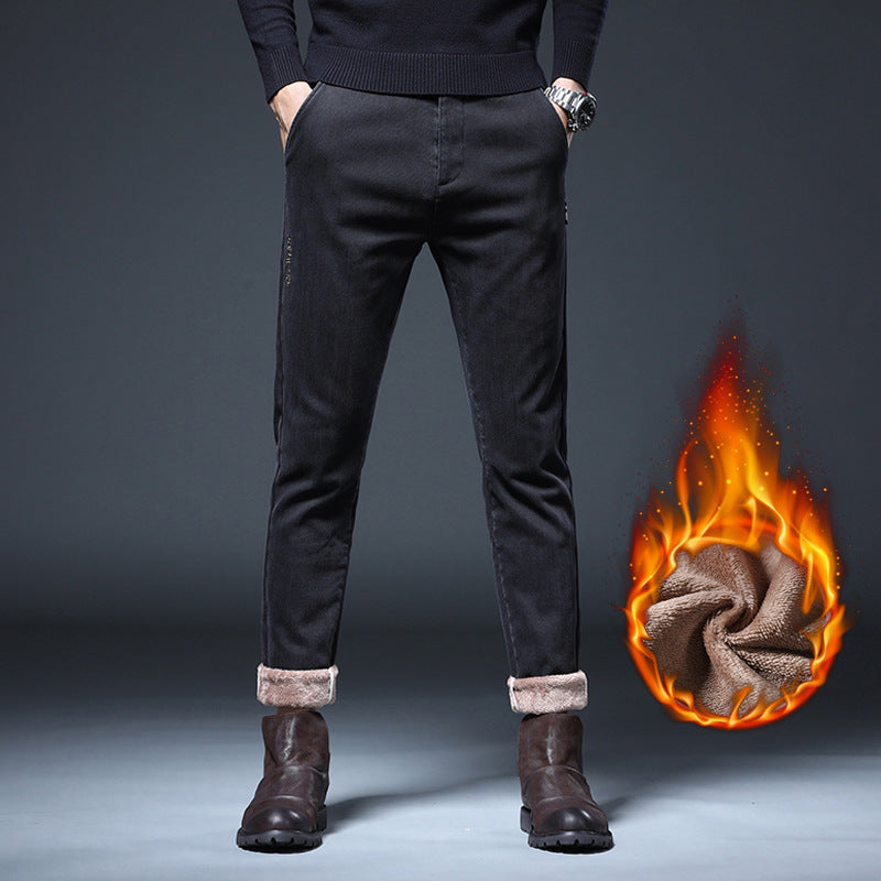 Herren Slim Fit Freizeithose Elegant Modern
