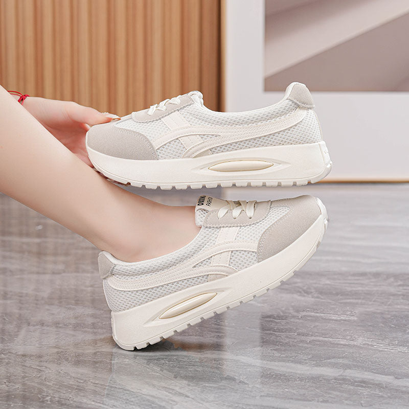 Damen Sport-Sneaker Bequem Atmungsaktiv Laufsohle Dämpfung