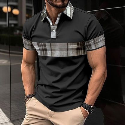 Herren Hemd Karo Kurzarm Modern Berlin Style