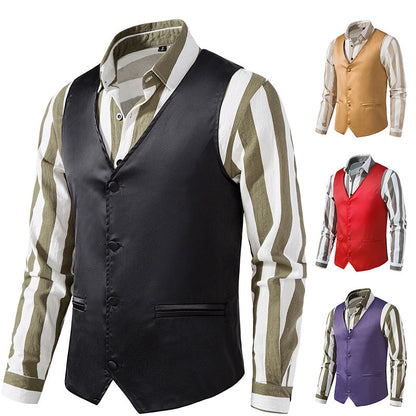 Herren Weste Modern Elegant Slim Fit