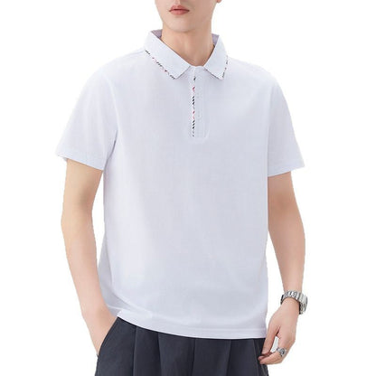 Herren Poloshirt Modern mit Stylishem Kragen Design