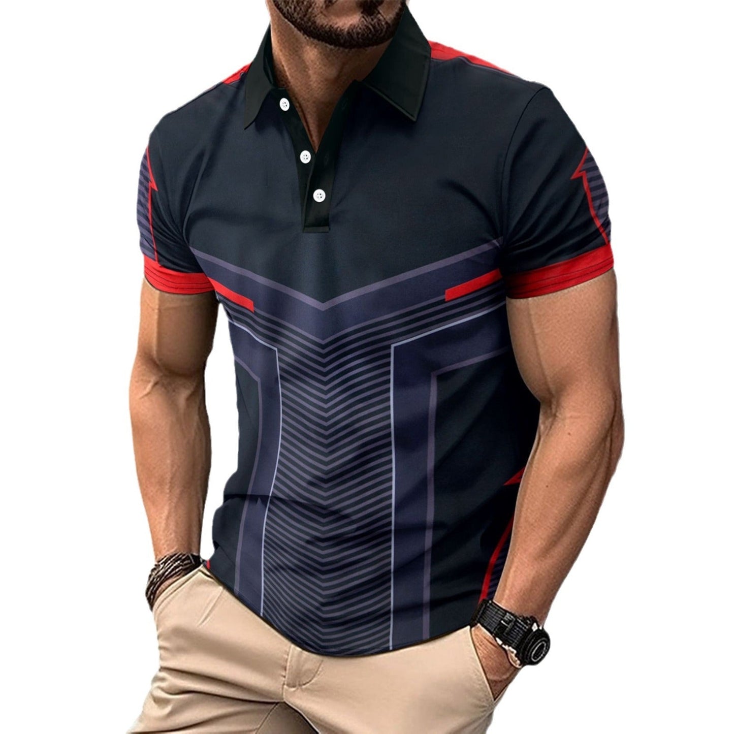 Herren Poloshirt Sportlich Modern Qualität