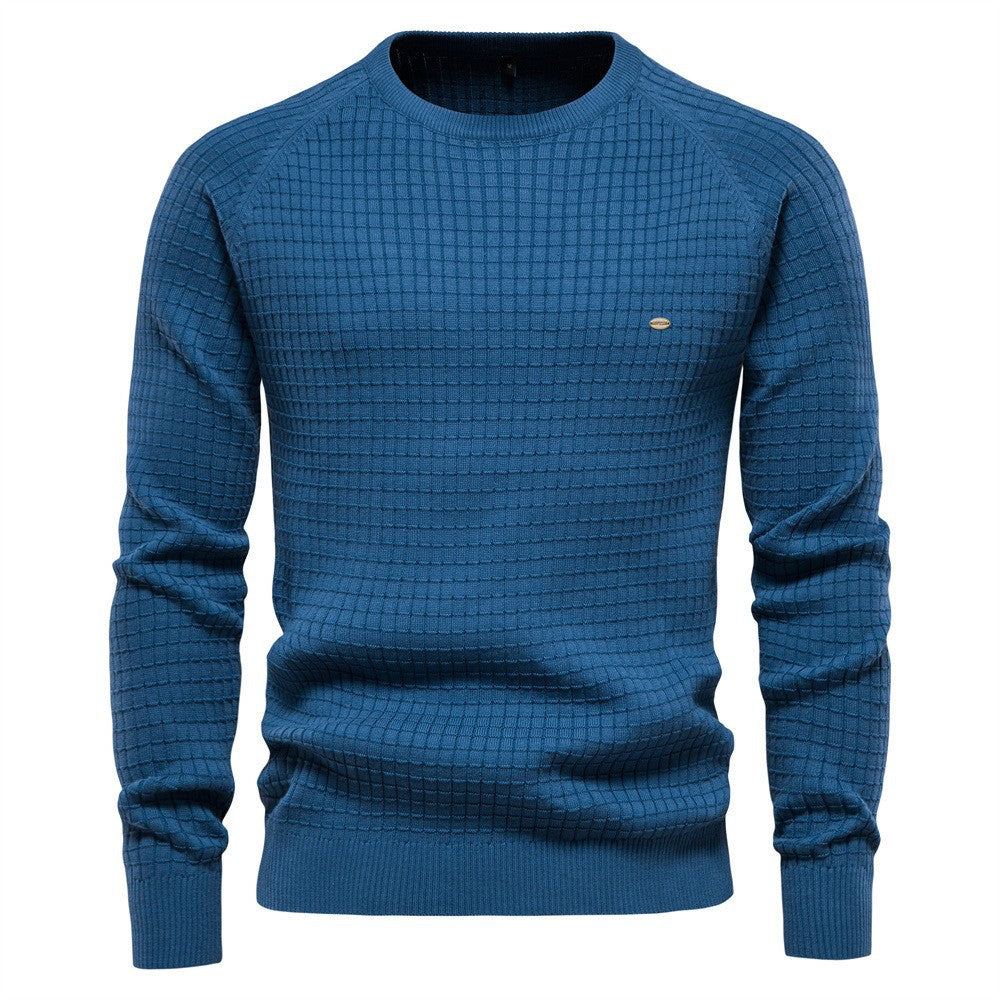 Herren Sweatshirt Rundhals Modern Strukturiert