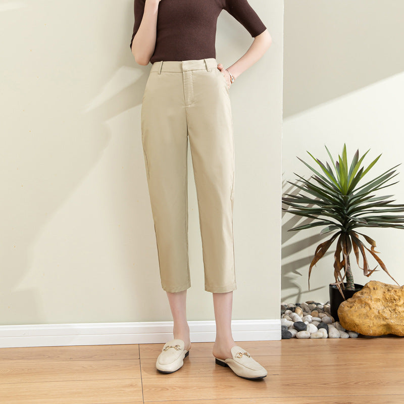 Damen Chino Hose Slim Fit Schmal