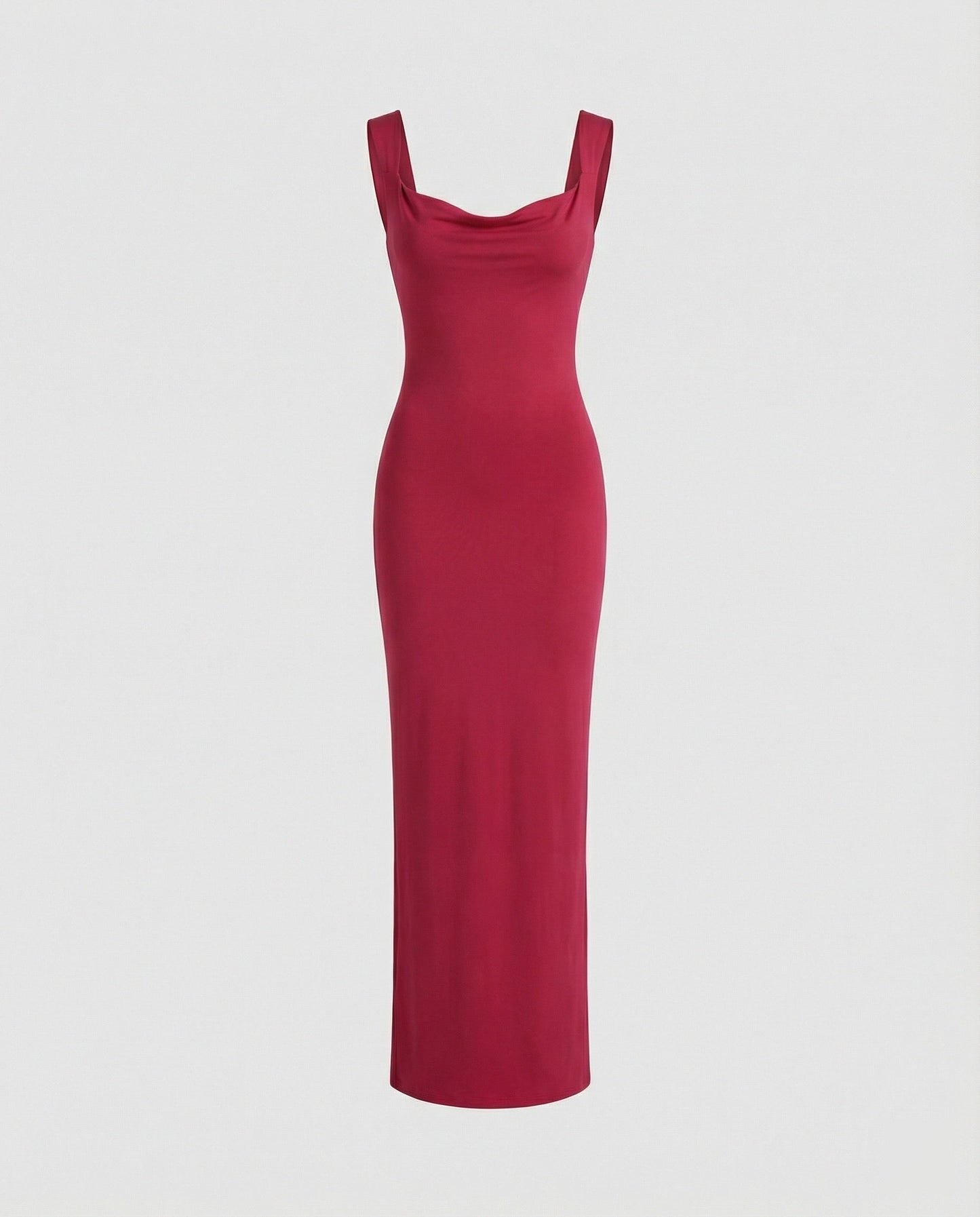 Elegantes Abendkleid Lang Ausschnitt Tief Figurformend