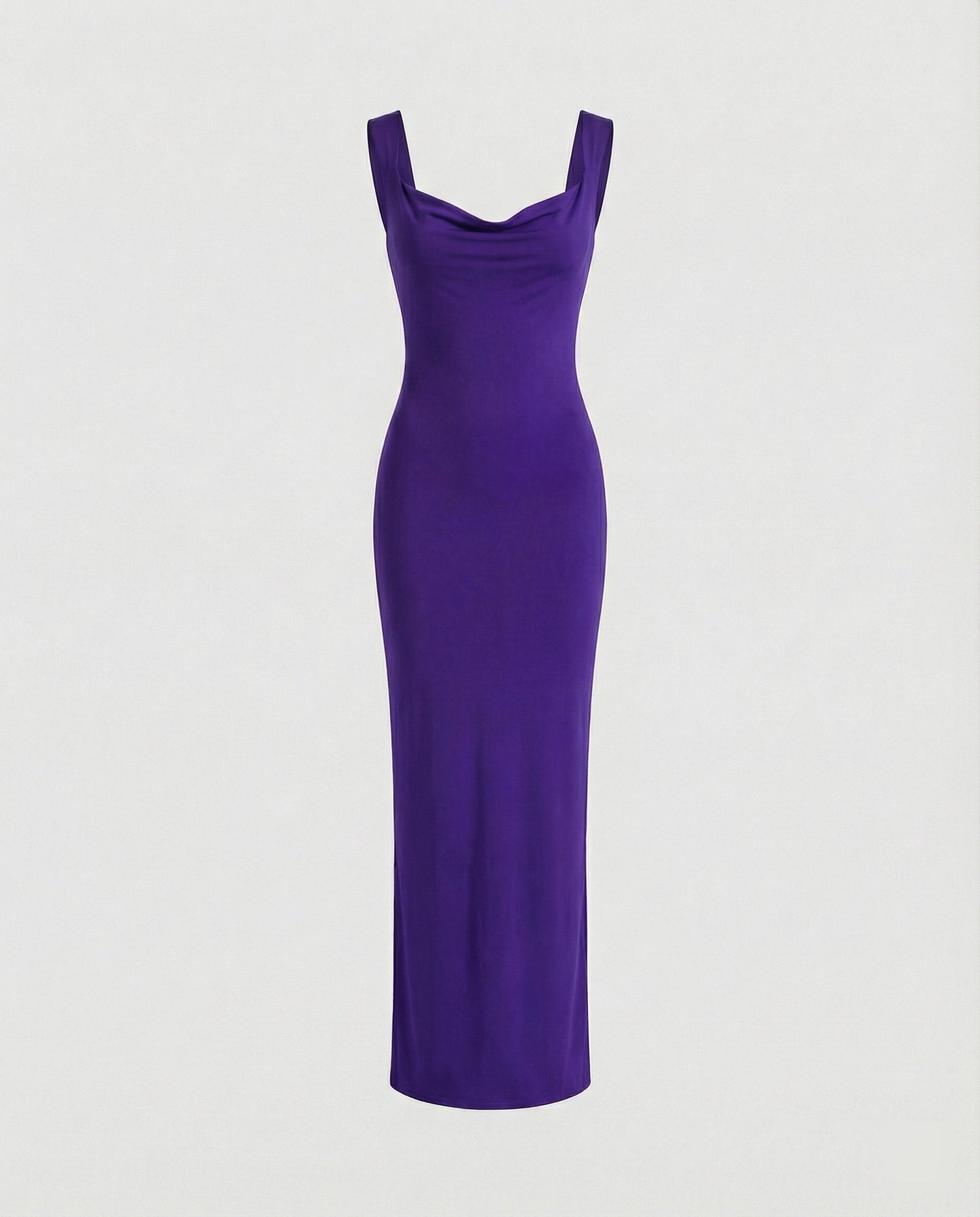Elegantes Abendkleid Lang Ausschnitt Tief Figurformend