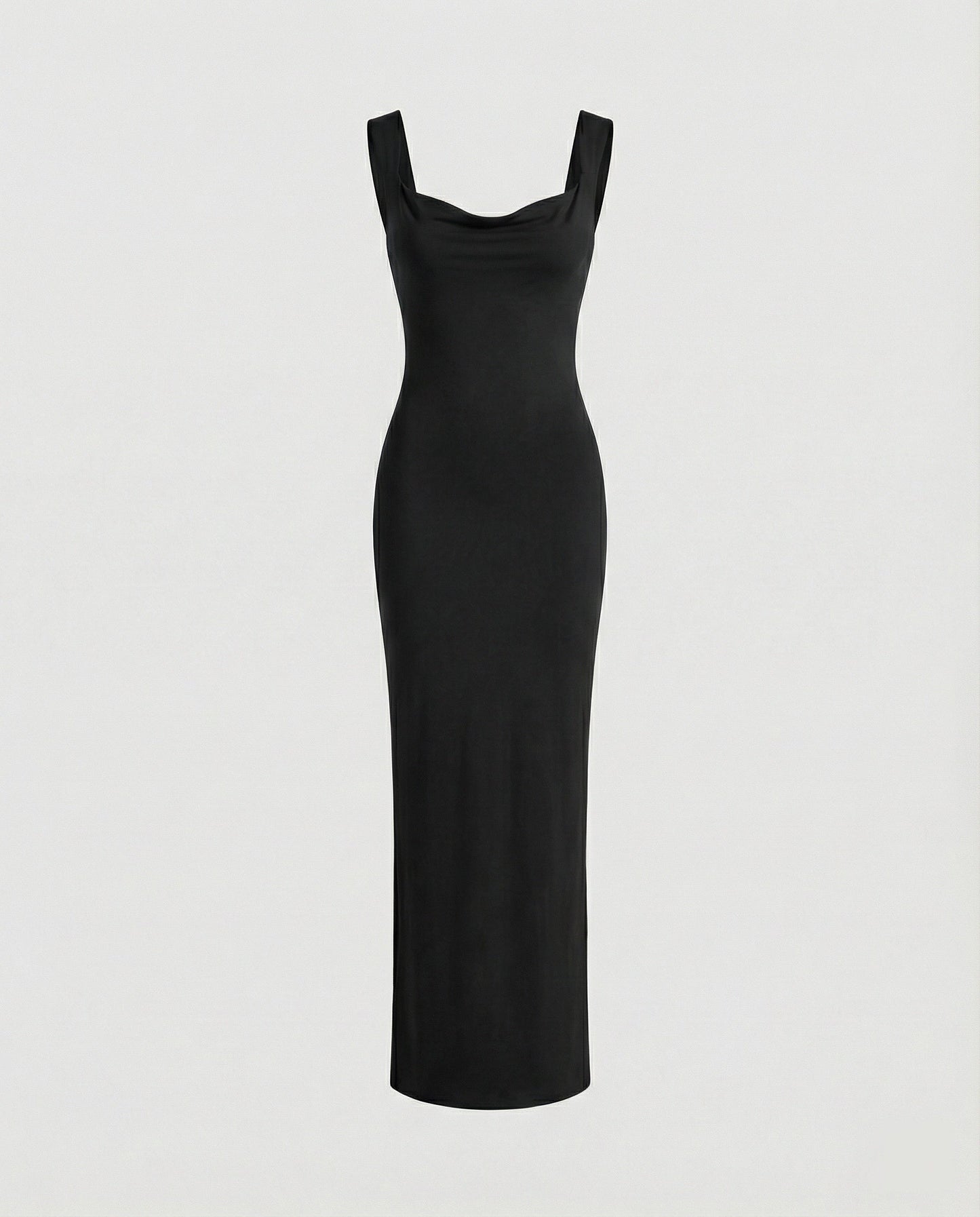 Elegantes Abendkleid Lang Ausschnitt Tief Figurformend