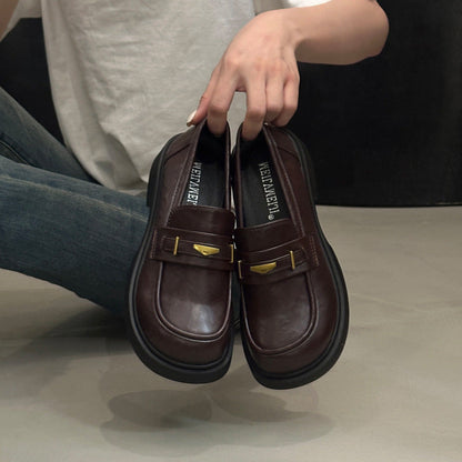 Damen Mokassins Schuhe Modisch Gold Dekor Rutschfest
