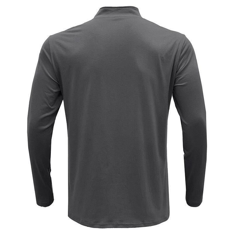 Herren Pullover Stehkragen Modern Schwarz