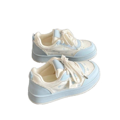 Damen Schnürsneaker Weich Bequem Verspielt