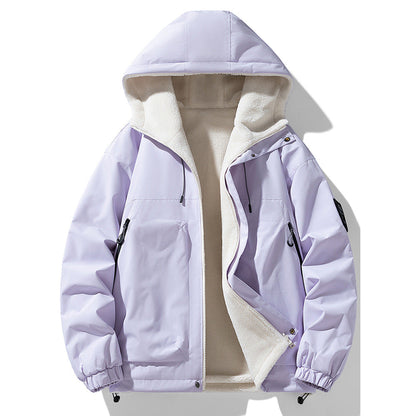 Herren Übergangsjacke Wasserabweisend Kuschelfleece