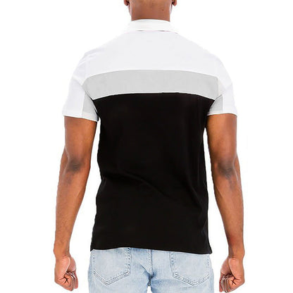 Herren Polo-Shirt Farbblock Modern SlimFit