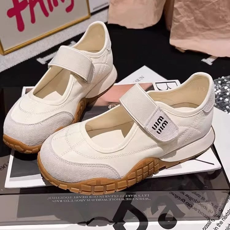 Sneaker Damen Sportlich Bequem Klettverschluss