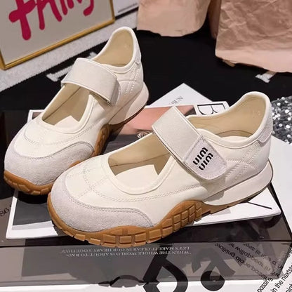 Sneaker Damen Sportlich Bequem Klettverschluss