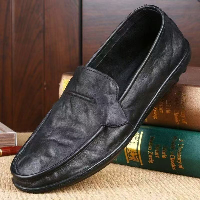 Damen Mokassins Weiches Leder Rutschfest Elegante Schuhe