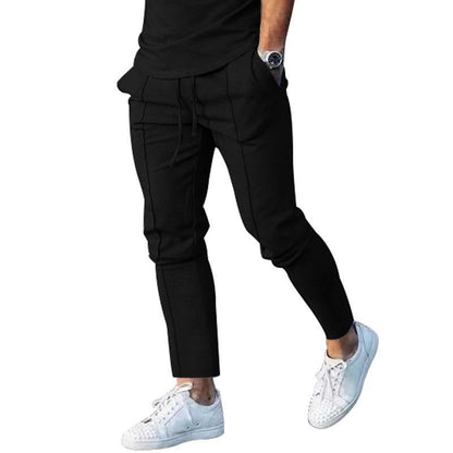 Herren Jogginghose Elegant Sportlich Schwarz - BerlinGlamour