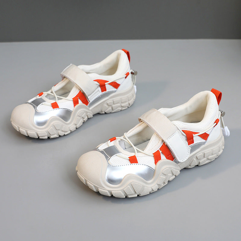 Damen Sport Schuhe mit Verstellbarem Riemen Freizeit