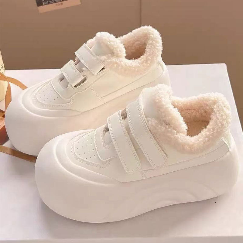 Damen Sneaker Warm Plüsch Innenfutter Komfort Schuhe
