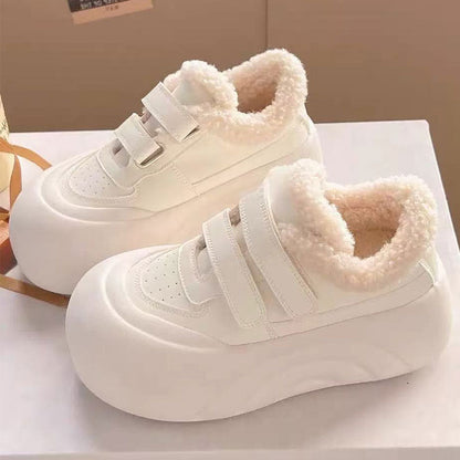 Damen Sneaker Warm Plüsch Innenfutter Komfort Schuhe