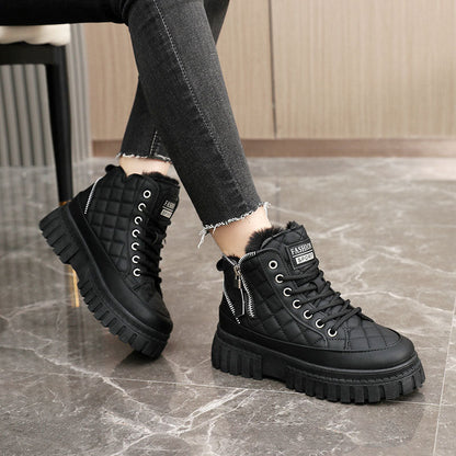 Damen Winterstiefel Warm Gepolstert Robust