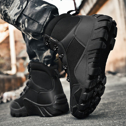 Herren Stiefel Taktisch Rutschfest Knöchelschutz Outdoor - BerlinGlamour