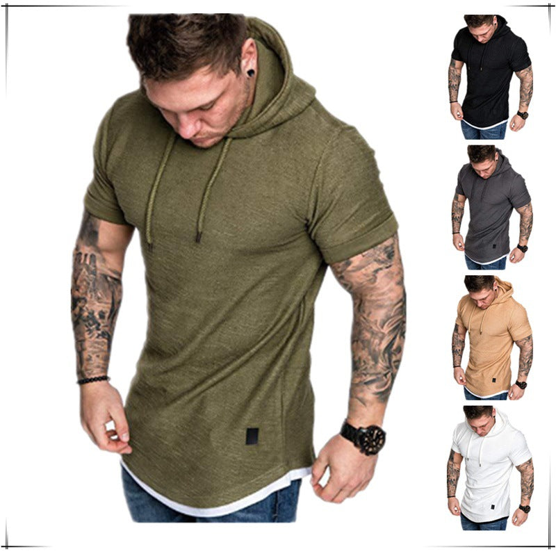 Herren Hoodie Kurzarm Italienisches Design Modern - BerlinGlamour