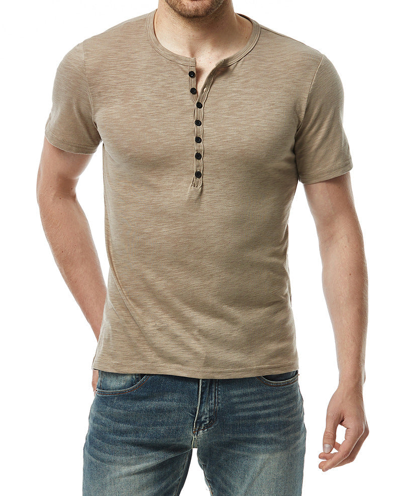 Herren Kurzarm Hemd Modern Slim Fit mit Knöpfen - BerlinGlamour