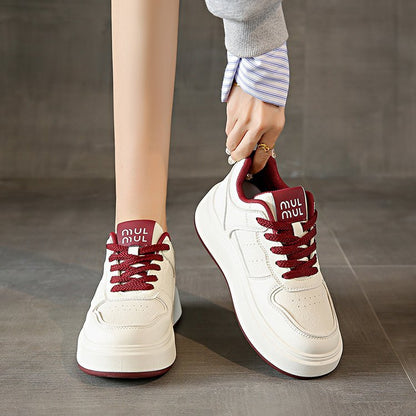 Damen Sneaker Sportlich Dicke Laufsohle Modisch