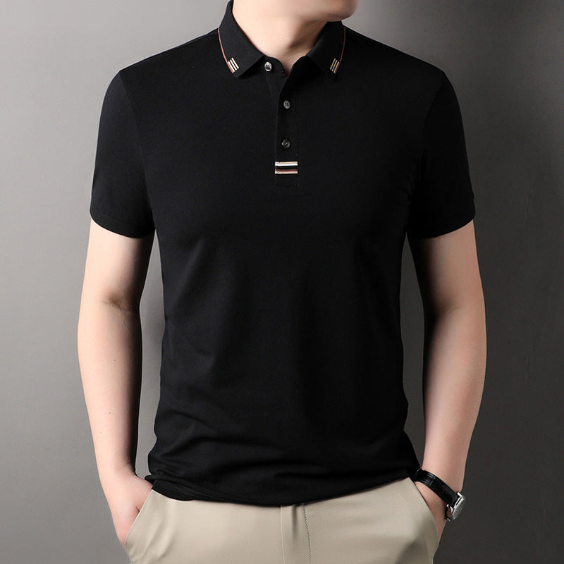 Herren Poloshirt Elegantes Piqué-Shirt Mit Kontrastdetails