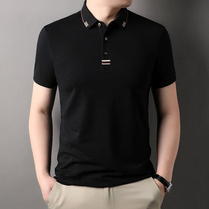 Herren Poloshirt Elegantes Piqué-Shirt Mit Kontrastdetails