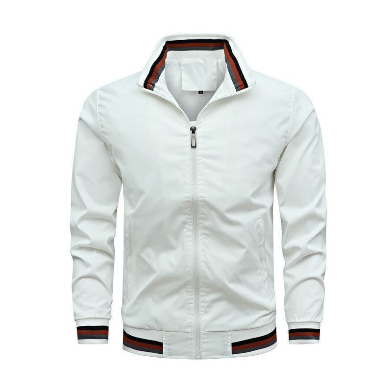 Herren Freizeitjacke Leicht Moderner Stehkragen