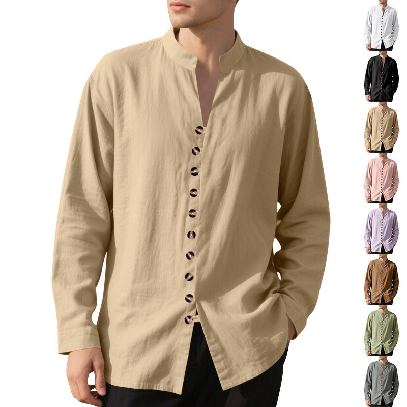 Herren Hemd Modern mit Knopfleiste Trendy Design - BerlinGlamour