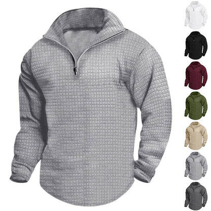 Bequeme Fleecejacke Herren Modern Reißverschluss - BerlinGlamour