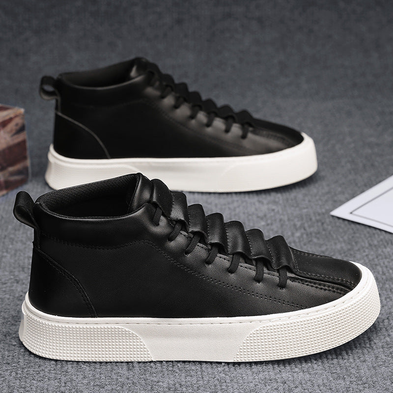 Damen Sneaker Hoch Sportlich Robust Schwarz - BerlinGlamour